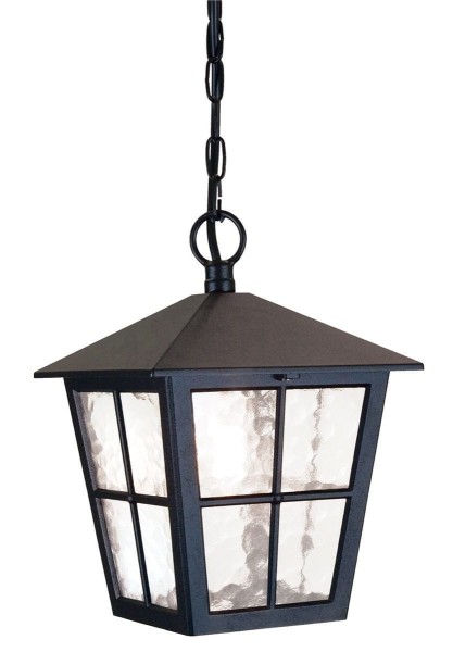 Lampa Zewnętrzna, Wisząca Edington Czarna 21,5x33cm
