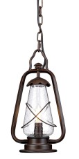 Lampa Wisząca, Zewnętrzna Brind Brąz 20x38cm