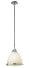 Lampa Sufitowa, Wisząca Manhattan M Chrom, Biały 32x32x35cm