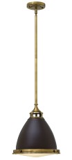 Lampa Sufitowa, Wisząca Manhattan M Brąz, Złoto 32x32x35cm