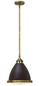 Lampa Sufitowa, Wisząca Manhattan M Brąz, Złoto 32x32x35cm