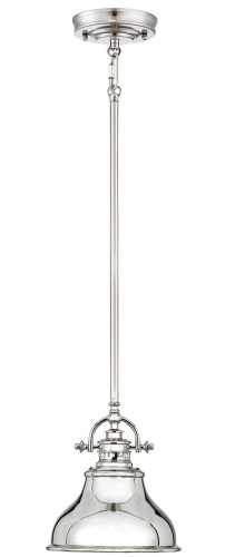 Wisząca lampa sufitowa Grosseto S w kolorze srebrnym, o wymiarach 20x20x23 cm. Posiada metalowy klosz w kształcie miski, zawieszony na długim, prostym stelażu. Idealna do nowoczesnych wnętrz.