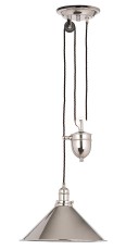 Lampa Sufitowa, Wisząca Provence Up&Down Nikiel 37x37x23cm