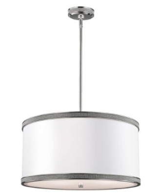 Lampa Sufitowa, Wisząca Lecce M, Nikiel, 50,8x26,3cm