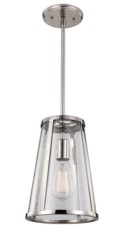 Lampa Sufitowa, Wisząca, Incendium S, Nikiel, 20,3x20,3x58,4-137,1cm