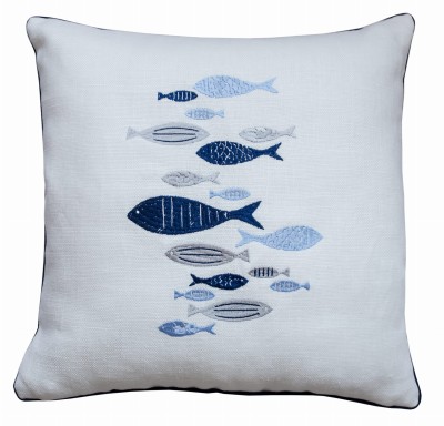 Poduszka Haftowana Mare - Różne Kolory Tkanin 2