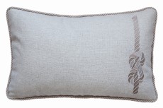 Poduszka Haftowana Dekoracyjna Węzeł Żeglarski 35x55cm