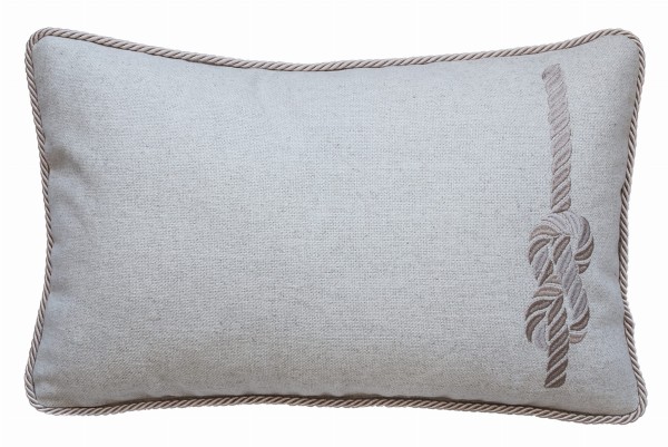 Poduszka Haftowana Dekoracyjna Węzeł Żeglarski 35x55cm