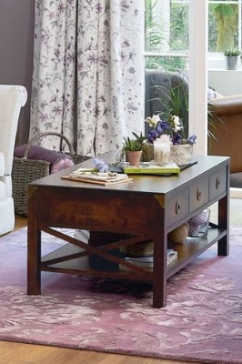 Stolik Kawowy Drewniany Balmoral Laura Ashley Kasztan 110x60x47cm 9