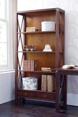 Regał Drewniany na Książki Balmoral Laura Ashley Kasztan 90x35x176cm 6