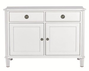 Komoda Drewniana z Szufladami Henshaw Laura Ashley Jasnoszara 110x47x80cm