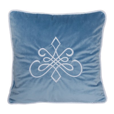 Poduszka Haftowana Dekoracyjna Velvet Ornament V - Różne Kolory Tkanin 2