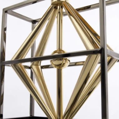 Lampa Stołowa Stellare Złoto, Czarny 41x22x64cm 4