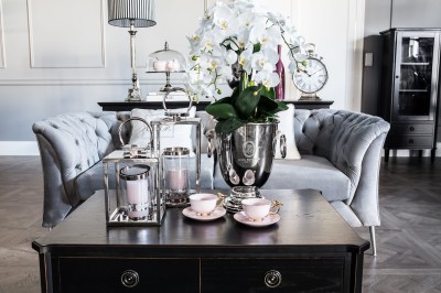 Stolik Kawowy Drewniany Henshaw Laura Ashley Czarny 100x70x45,5cm 20