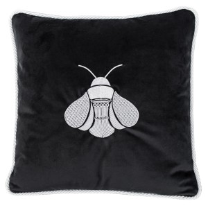 Poduszka Haftowana Dekoracyjna Insect - Różne Kolory Tkanin