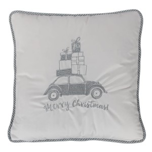 Poduszka Haftowana Dekoracyjna Christmas Car - Różne Kolory Tkanin
