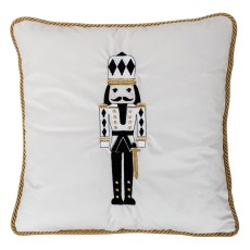 Poduszka Haftowana Dekoracyjna Dziadek do Orzechów - Różne Kolory Tkanin