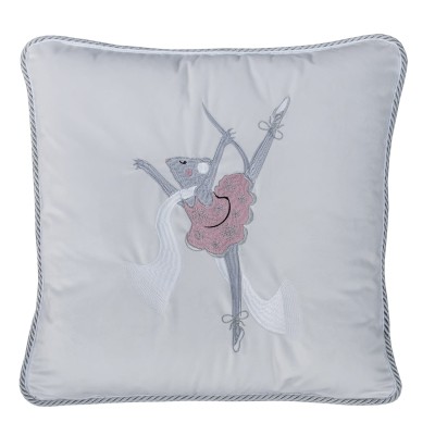 Poduszka Haftowana Dekoracyjna Winter Princess - Różne Kolory Tkanin 2