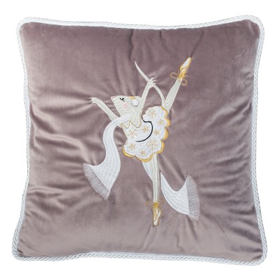 Poduszka Haftowana Dekoracyjna Winter Princess - Różne Kolory Tkanin 2