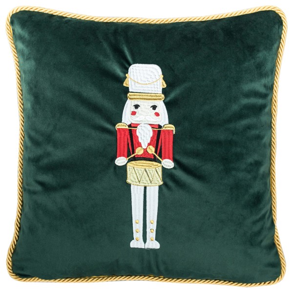 Poduszka Haftowana Dekoracyjna Dziadek do Orzechów - Różne Kolory Tkanin