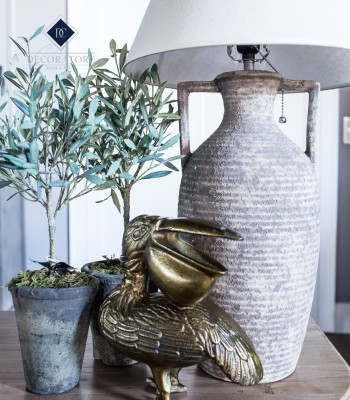 Dekoracja Pelikan Antyczne Złoto Wys. 28cm 3