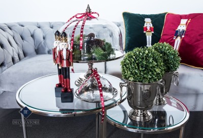 Poduszka Haftowana Dekoracyjna Dziadek do Orzechów - Różne Kolory Tkanin 4