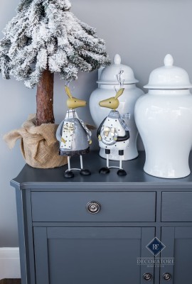 Komoda Drewniana z Szufladami Henshaw Laura Ashley Niebiesko-Szara 110x47x80cm 9