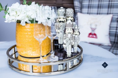 Poduszka Haftowana Dekoracyjna Renifer Merry Christmas - Różne Kolory Tkanin 3