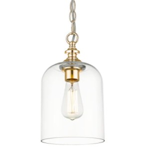 Lampa Sufitowa, Wisząca Serale Złoto, Szkło 17x17x31cm