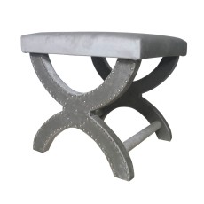 Puf/Stołek Ring Silver Grey - różne kolory tapicerki