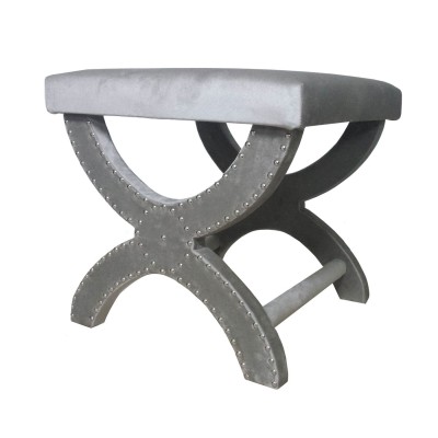 Puf/Stołek Ring Silver Grey - różne kolory tapicerki 2