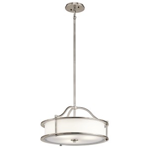 Lampa Sufitowa, Wisząca Catanza Cynk 45,7x45,7x26,3cm