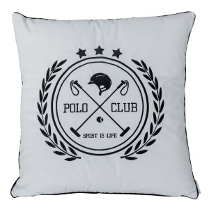 Poduszka Haftowana Dekoracyjna Polo Club - Różne Kolory Tkanin