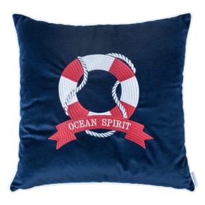 Poduszka Haftowana Dekoracyjna Velvet Ocean Spirit - Różne Kolory Tkanin