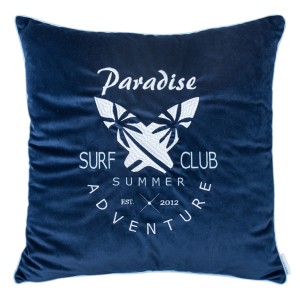 Poduszka Haftowana Dekoracyjna Surf Club - Różne Kolory Tkanin