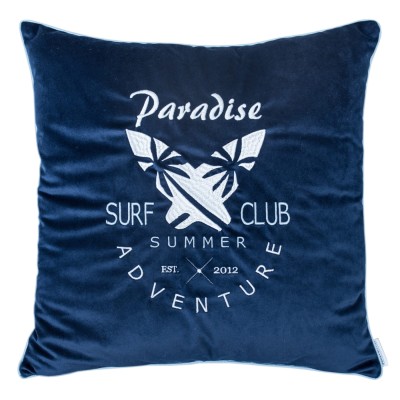 Poduszka Haftowana Dekoracyjna Surf Club - Różne Kolory Tkanin 2