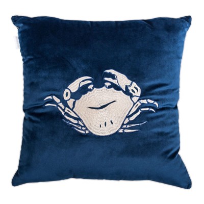Poduszka Haftowana Dekoracyjna Velvet Krab - Różne Kolory Tkanin 2