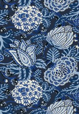 Tapeta Thibaut Mitford Granat, Biel
