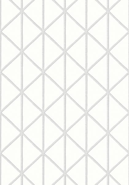 Tapeta Thibaut Box Kite Biel, Szary