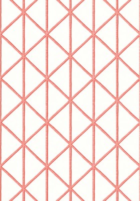 Tapeta Thibaut Box Kite Biel, Koral 2