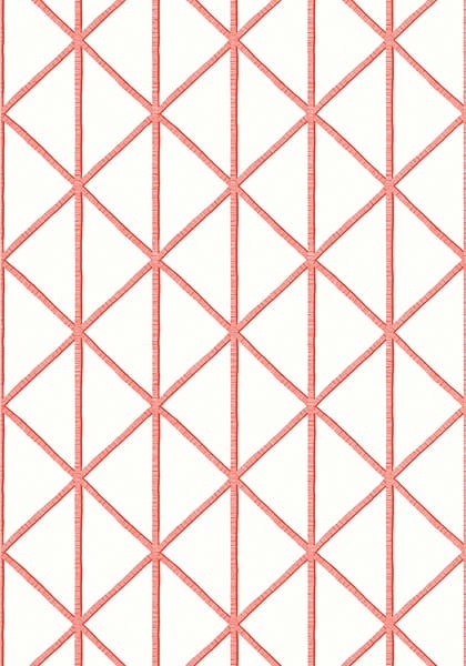 Tapeta Thibaut Box Kite Biel, Koral
