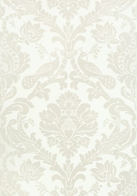 Tapeta Thibaut Passaro Damask Perła, Biel 2