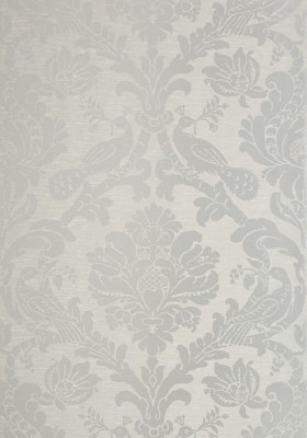 Tapeta Thibaut Passaro Damask Srebrny, Szary 2