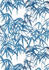 Tapeta Thibaut Anna French Kyoto Leaves Granat, Biel