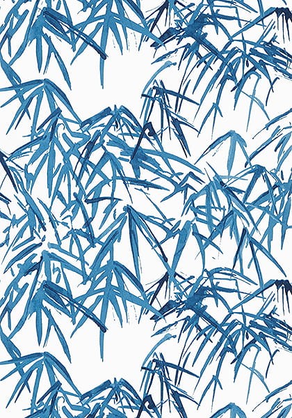 Tapeta Thibaut Anna French Kyoto Leaves Granat, Biel