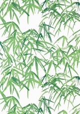 Tapeta Thibaut Anna French Kyoto Leaves Zieleń, Biel