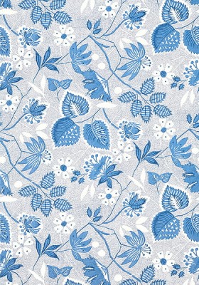 Tapeta Thibaut Anna French Indienne Hazel Niebieska 2
