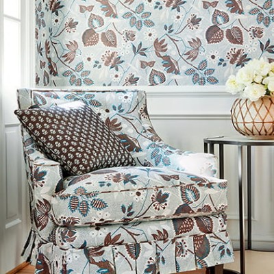Tapeta Thibaut Anna French Indienne Hazel Niebieska 4