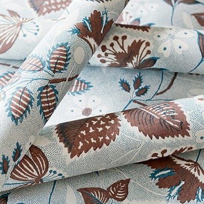 Tapeta Thibaut Anna French Indienne Hazel Niebieska 5