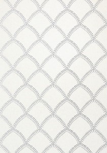 Tapeta Thibaut Anna French Burmese Srebro, Ecru